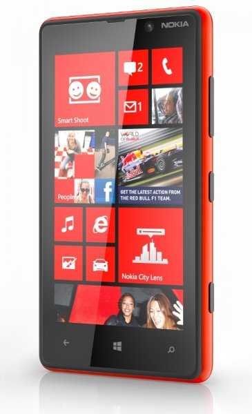 Nokia Lumia 820 červená