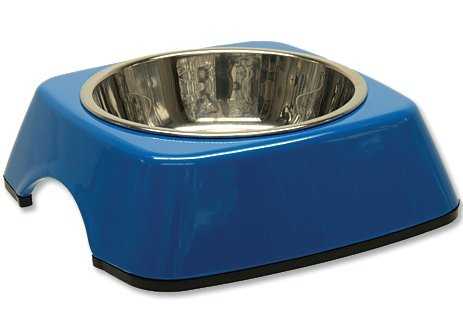 Dog Fantasy nerezová miska čtvercová modrá 1,4 l